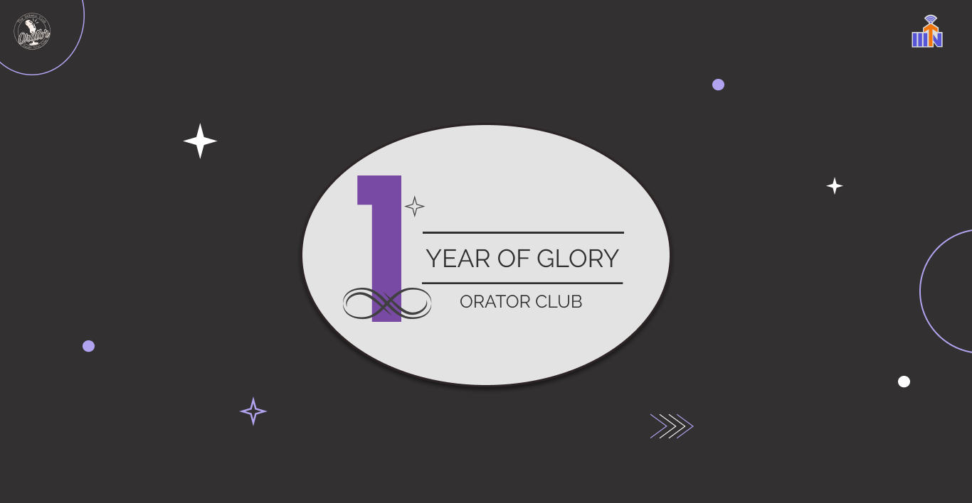 1 year of glory orator